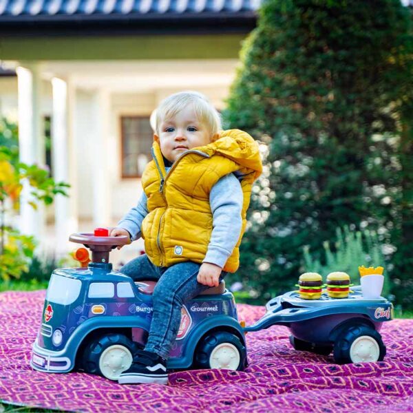 Boy on Ride-on Food Truck