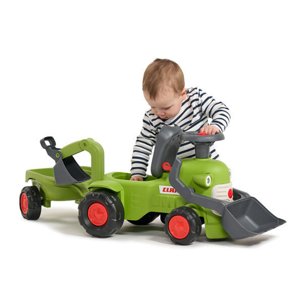 Boy on Ride-on Tractor CLAAS