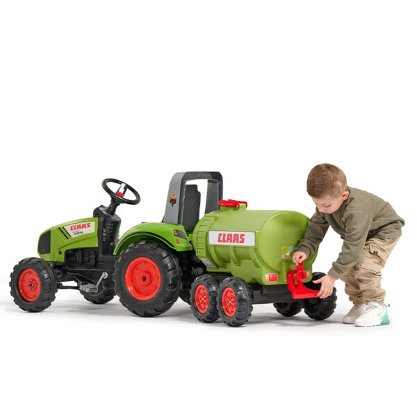 Boy with Claas tank trailer