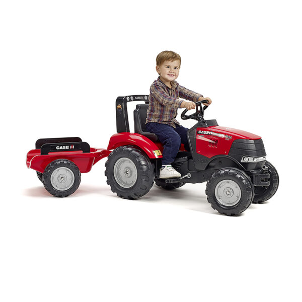 Kid playing with Tractor Case IH 996AB