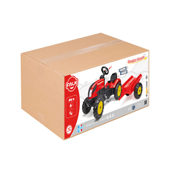 Packaging tractor Country Farmer con remolque