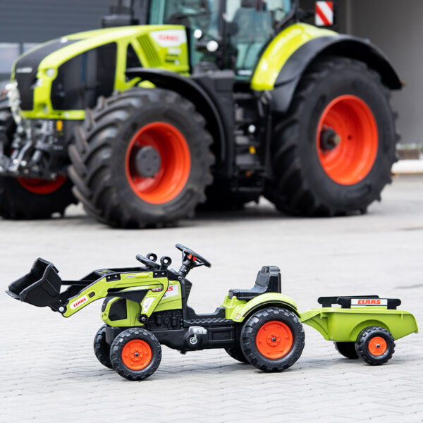 Tractopelle à pédales Claas avec remorque 2040AM