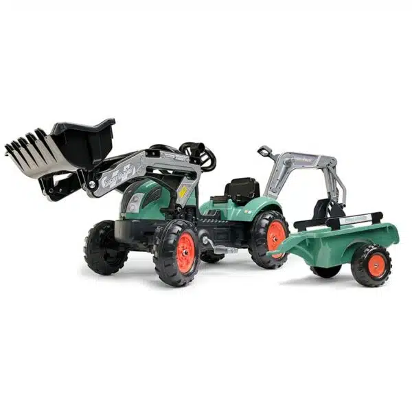 Falk Claas tractor met aanhanger