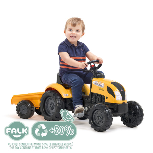 Enfant sur tracteur Mighty Builder