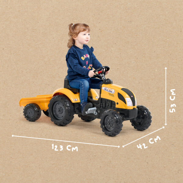 Enfant sur tracteur Mighty Builder