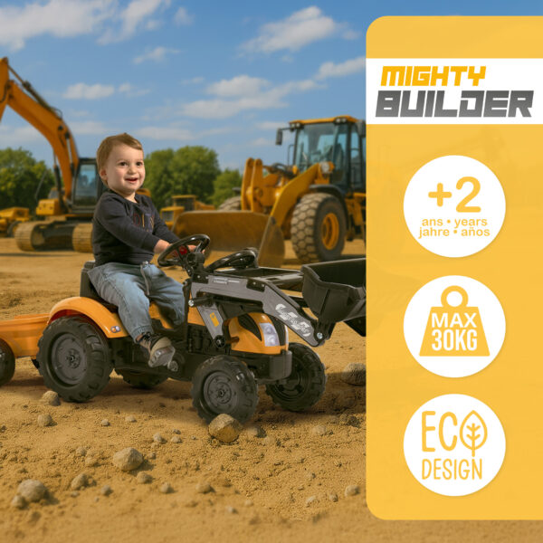 Enfant sur Tractopelle Mighty Builder