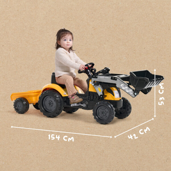 Dimensions - Enfant sur Tractopelle Mighty Builder