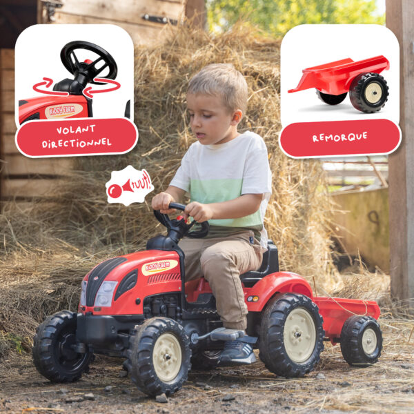 Enfant sur tracteur Kiddy Farm