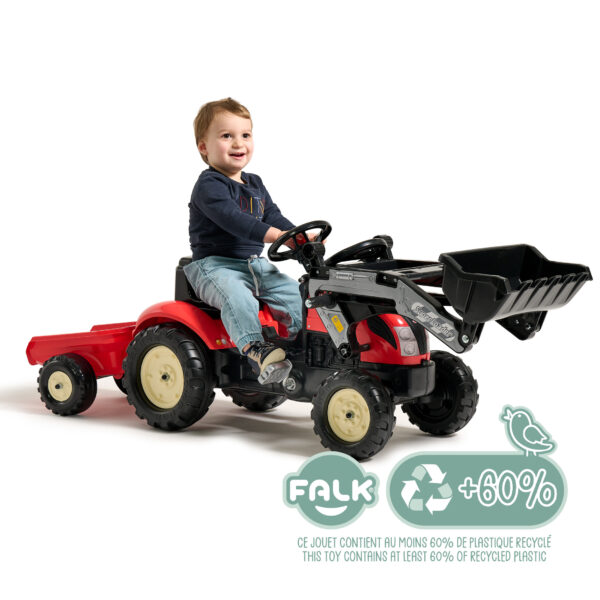 Tractopelle à pédales Kiddy Farm – Image 2
