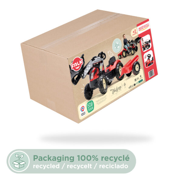 Packaging tractopelle à pédales Kiddy Farm