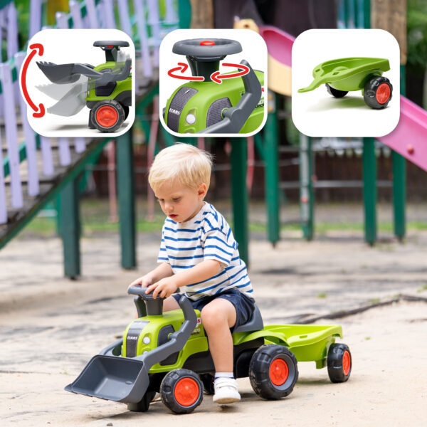 Fonctions - Enfant sur Porteur tracteur Claas