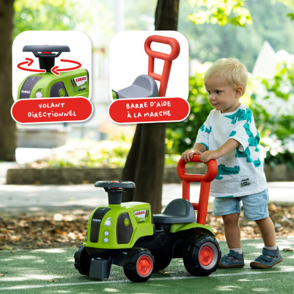 Garçon avec porteur Claas