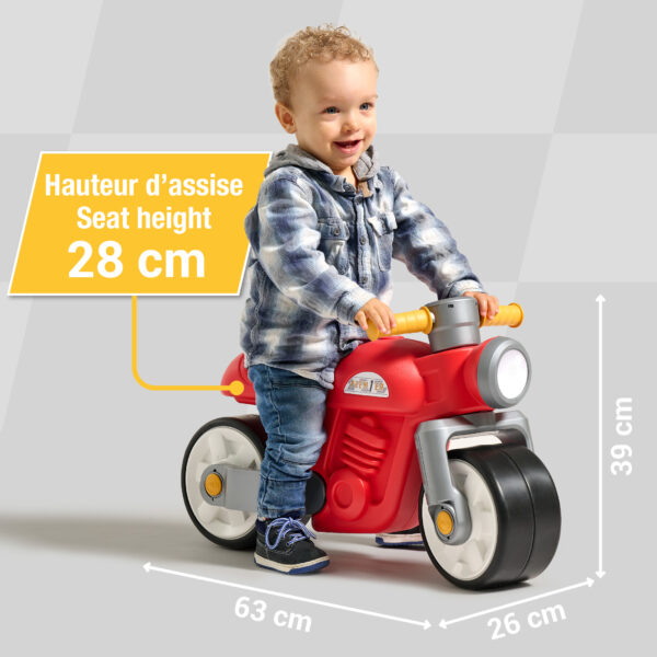 Dimensions - Enfant sur Draisienne Moto Prem1er