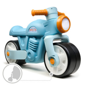 Draisienne Moto Prem1er bleu vintage