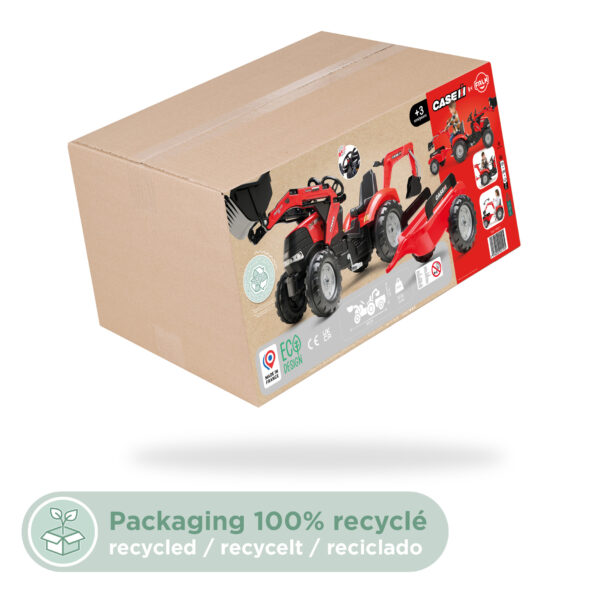 Packaging tractopelle Case IH