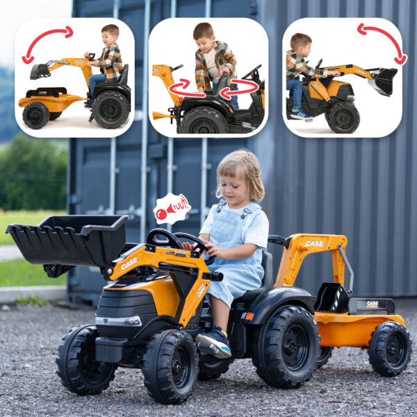 Fonctions - Enfant sur tractopelle Case CE