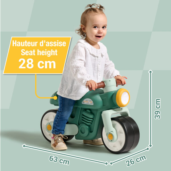 Dimensions - Enfant sur Draisienne Moto Prem1er