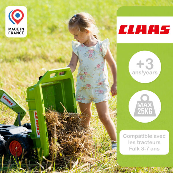 Enfant avec remorque basculante Claas