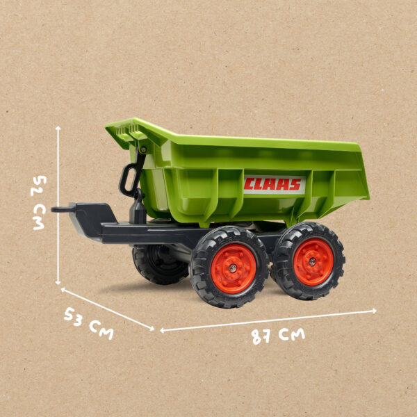 Dimensions remorque basculante Claas
