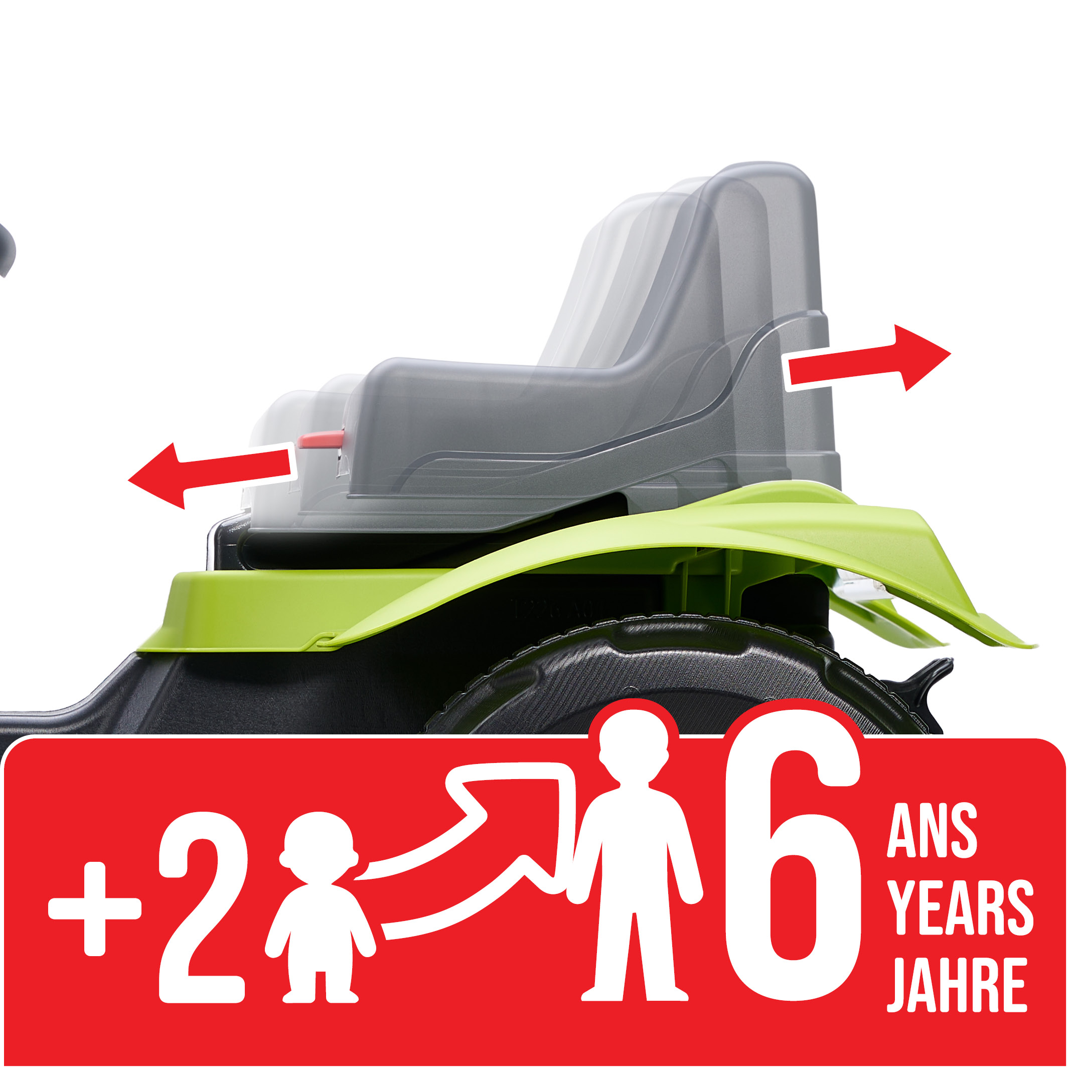 Enfant avec tracteur Claas